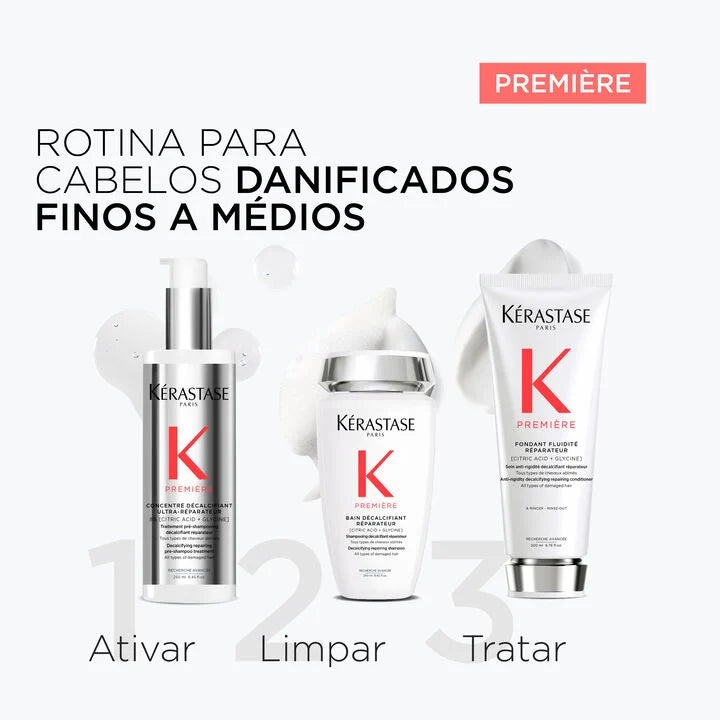 Kit Kérastase Première Shampoo + Condicionador + Tratamento Descalcificante